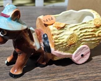 HORSE AND WAGON PLANTER