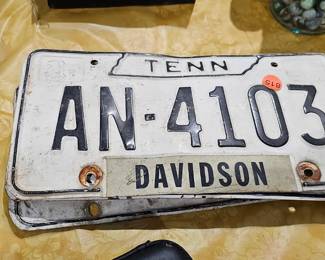 VINTAGE TENNESSEE TAGS