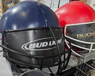 LARGE OVERSIZED BUD LIGHT HELMET ONE LOT LARGE OVERSIZED BUDWEISER HELMET ONE LOT