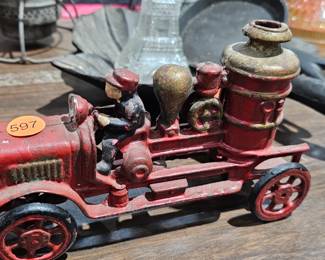 CAST IRON FIRE TRUCK