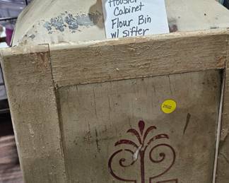 HOOSIER CABINET FLOUR BIN WITH SIFTER