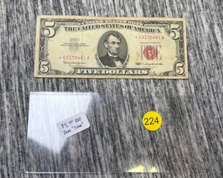 $5 RED SEAL STAR NOTE