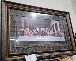 FRAMED LORDS SUPPER PRINT