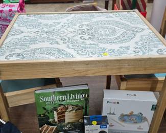 CHILDS TABLE AND CHAIRS