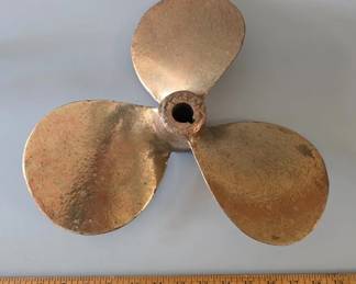 Decorative brass propeller