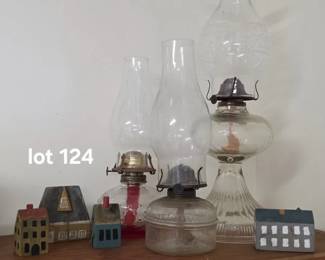 Vintage oil lamps