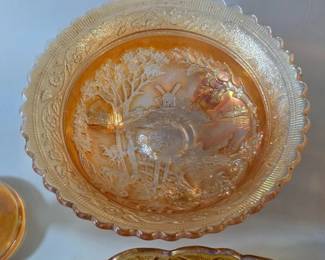 Vintage marigold glass