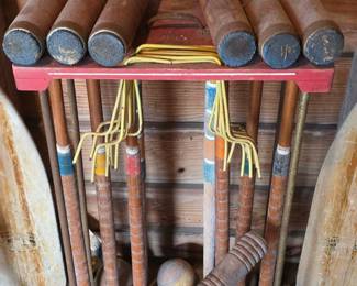 Vintage croquet set