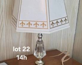 MCM lamp with wood base