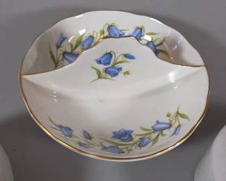 Staffordshire England porcelain divided dish
