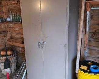 Large metal utility cabinet