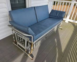 Vintage aluminum glider