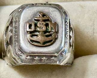 US Navy sterling ring