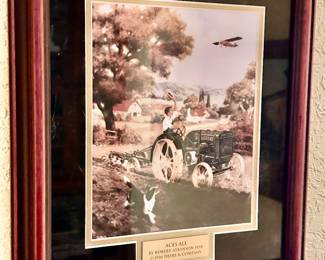 John Deere signed art by Robert Atkinson Fox