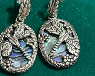 sterling dragonfly earrings