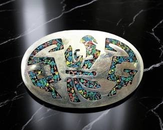 STERLING BELT BUCKLE