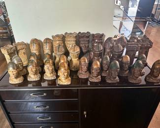 UNIQUE OVERSIZED CHESS SET