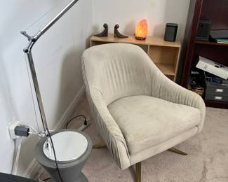 west elm velvet chair