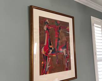 marino marini (italian) lithograph (1972), (signed/numbered)