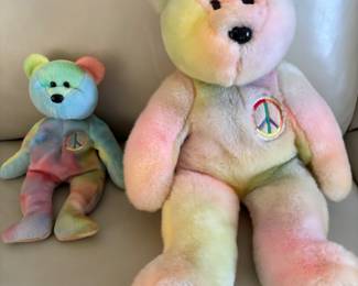 Peace Bennie Baby’s without tags. $15 for small one and $25 for large one. 