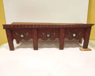 Late 18th C. Mehrab Style Altar Shelf with Mirrors