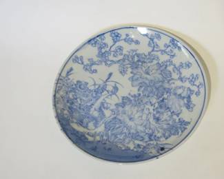 Japanese Arita Blue and White Porcelain Dish