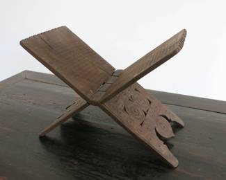 Antique Hand Crafted Wood Quran Holder