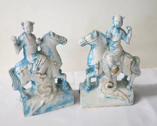Plaster Roof Tile Chinese Horse Pair