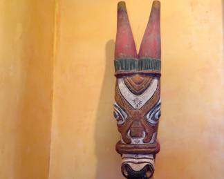 Late 19th C. Nandi Sacred Wooden Cow Mask