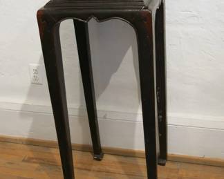 Chinese Square Ru Yi Pedestal Table