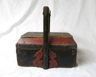 Antique Chinese Shanxi Utility Lunch Box With Lid