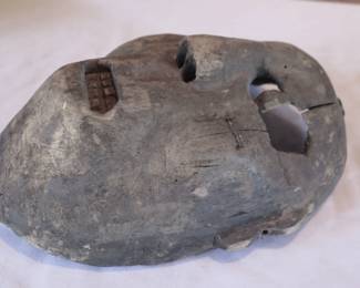 Early 20th C. Nepal Jajarkot Primitive Carved Tribal Wood Mask