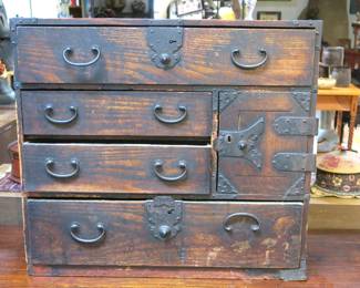 Japanese Meiji Period Tansu Shop Cabinet