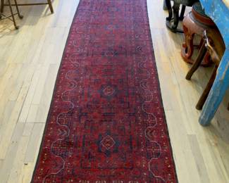 Khal Mohammadi Wool Rug Red Maimana Runner 