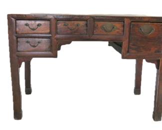 Late Qing Era Chinese Elm Desk