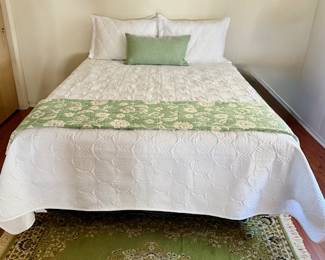 Queen mattress / box spring / bedframe (linens not included)