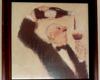 Sommelier Framed Signed Artwork (2) 