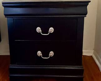 Small Nightstand 2-drawer (black) 
