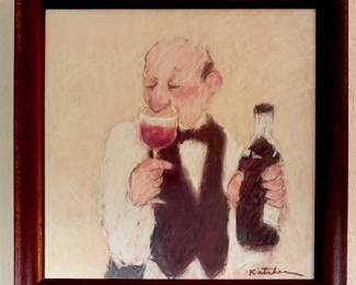 Sommelier Framed Signed Artwork (2) 