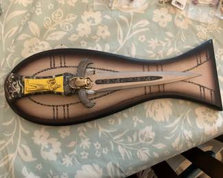 Wall Hanging Plaque - Stainless Steel Dagger 