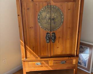 $600, antique Chinese storage cabinet. Text seller for measurements. 