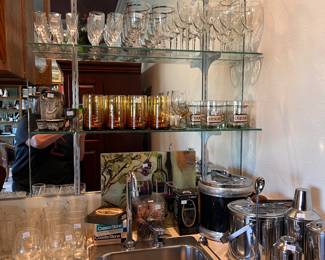 bar glasses etc