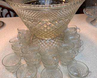 WEXFORD punch bowl, base, 24 cups