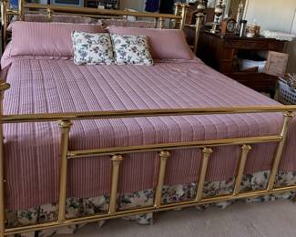 king size BRASS BED, really special find