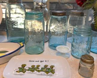 vintage BALL and MASON jars