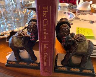 elephant bookends