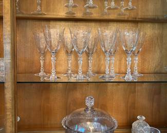 crystal stemware and moree