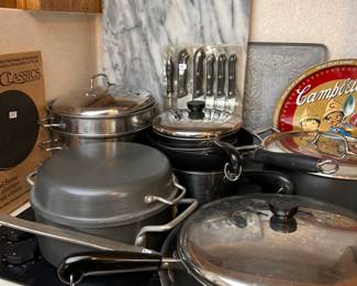 lots of pots and pans