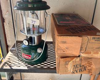 vintage COLEMAN lantern with original box