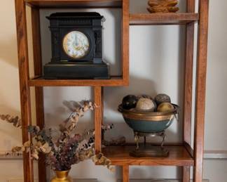 one piece wood etegere